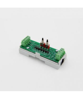EUTONOMY D212 - Adaptateur euFIX RAIL DIN pour module Fibaro FGD-212 avec boutons