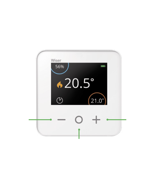 Wiser CCTFR6400 - Thermostat température sur pile