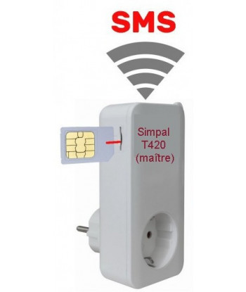 Simpal T420 - Prise  alerte température et coupure de courant 4G LTE par SMS